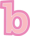 Pastel Pop 4" Bold Block Letters