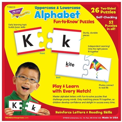 Fun-to-Know® Puzzles, Uppercase & Lowercase Alphabet