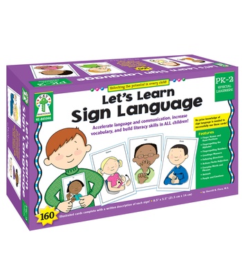 Let's Learn Sign Language Learning Cards