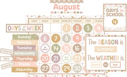 Terrazzo Tones Calendar Bulletin Board Set