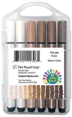 Magic Stix™ Tri Markers, 12 skin tone colors
