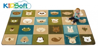 KIDSoft™ Animal Patchwork Carpet – Nature