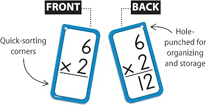 Multiplication Flash Cards, All Facts 0–12