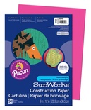SunWorks® Construction Paper, 9" x 12", Hot Pink