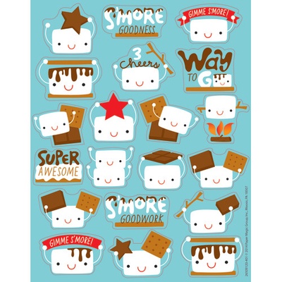 Marshmallow S'mores Scented Stickers