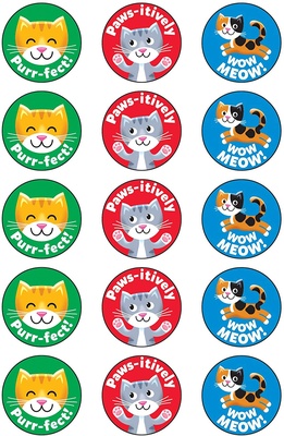 Purr-fect Pets Stinky Stickers®, Large Round