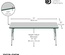30" x 72" Rectangle T-Mold Adjustable Activity Table - Gray Top/Standard Leg