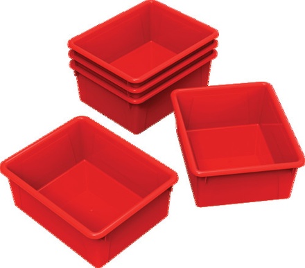 5"H Document Storage Tray, Red