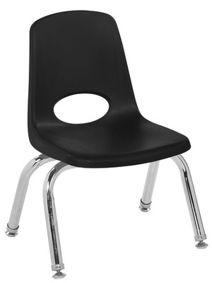 10" Stack Chair (Choose Ball/Swivel Glide & Color)
