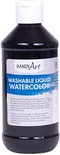 Handy Art® Washable Liquid Watercolors, Black, 8 oz.