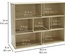 Birch 7-Compartment Storage Cabinet, 36"H