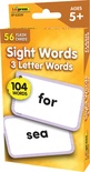 Sight Words Flash Cards: 3 Letter Words