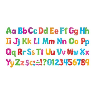 Playful Patterns 4" Uppercase/Lowercase Ready Letters® Combo Pack, Colorful Patterns