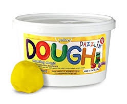 Dazzlin' Dough, Yellow, 3 lb. Tub