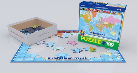 Map of the World 100 Piece Puzzle
