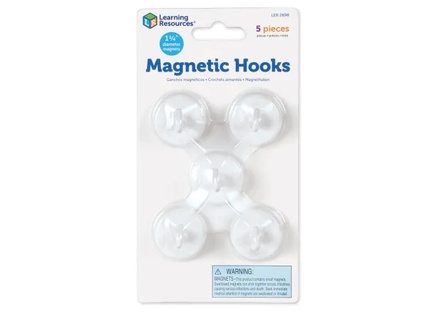 Magnetic Hooks, Set of 5  Education Station - Teaching Supplies