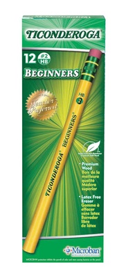 Ticonderoga® Beginner Pencil, With Eraser