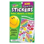 Sparkly Stars, Hearts & Smiles Sticker Pad