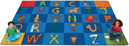 A to Z Animals Rectangle Carpets