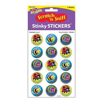 Bug Buddies Stinky Stickers®, Large Round