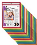 Reusable Dry Erase Pockets, Set of 30