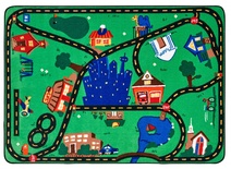 Premium Collection - Cruisin’ Around the Town Play Rug 6' x 9' -Factory Second