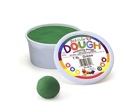 Dazzlin' Dough, Green, 3 lb. Tub