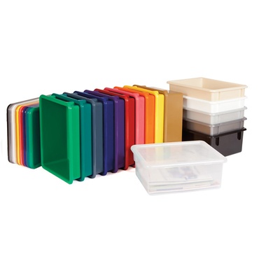 Jonti-Craft® 25 Tub Mobile Storage - with Clear Tubs