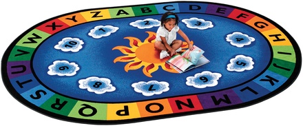 Sunny Day Learn and Play Oval Carpet