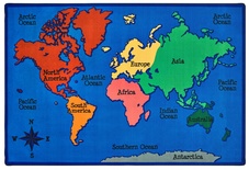FS 6'x9' World Map PLUS Carpet