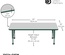 30" x 60" Rectangle T-Mold Adjustable Activity Table with Chunky Leg - Gray Top