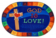 FS 4 ' x 6' God is Love Learning Rug