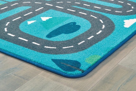 Tranquil Traveling Road Rug, 4' x 6' Rectangle