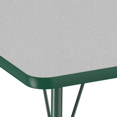 30" x 48" Rectangle T-Mold Adjustable Activity Table - Gray Top/Standard Leg