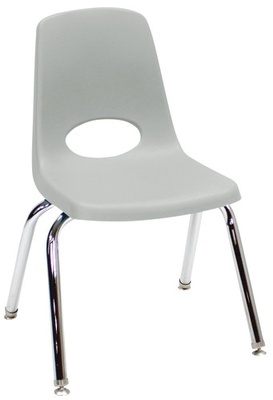 14" Stack Chair (Choose Ball/Swivel Glide & Color)