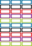 Magnetic Labels, Assorted Solid Colors