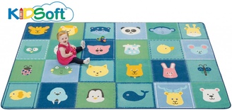 FS - KIDSoft™ Animal Patchwork Carpet – Contemporary - Factory Second ONLY 2