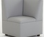 "Just Like Home" Modern Casual Cozy Corner Chair, Enviro-Child Upholstery, Gray