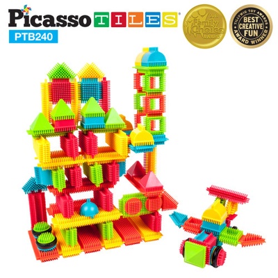 Picasso Tiles® Bristle Shape Blocks, 240-piece set