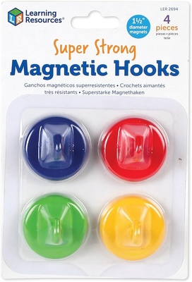 Super Strong Magnetic Hooks, Set of 4  Education Station - Teaching  Supplies and Educational Products