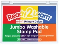 Jumbo Washable 6-in-1 Stamp Pad, Primary