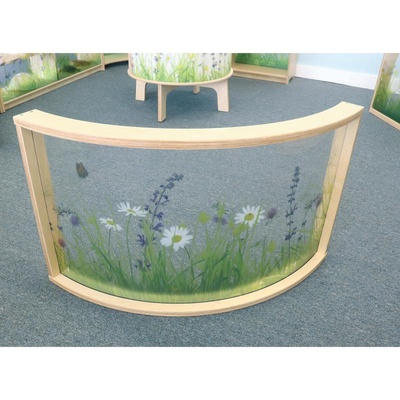 Nature View Curved Divider Panel - 24" Tall