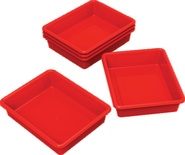 3"H Document Storage Tray, Red