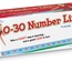 0-30 Number Line Floor Mat