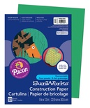 SunWorks® Construction Paper, 9" x 12", Holiday Green