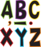 Electric Bright 7" Fun Font Letters