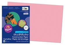 SunWorks® Construction Paper, 12" x 18", Pink
