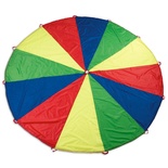 Multi-Coloured Parachute, 12’ Diameter with 10 handles