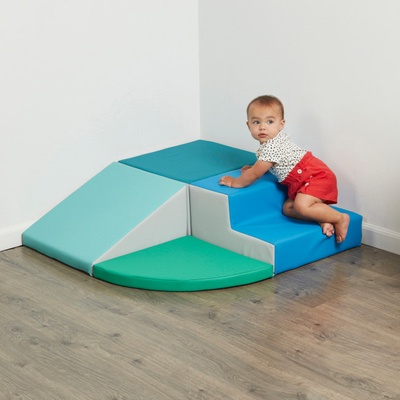 SoftScape Toddler Playtime Corner Climber - Contemporary/Green