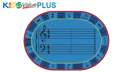 KID$ Value PLUS Rugs™,  A-Sharp Music Rug